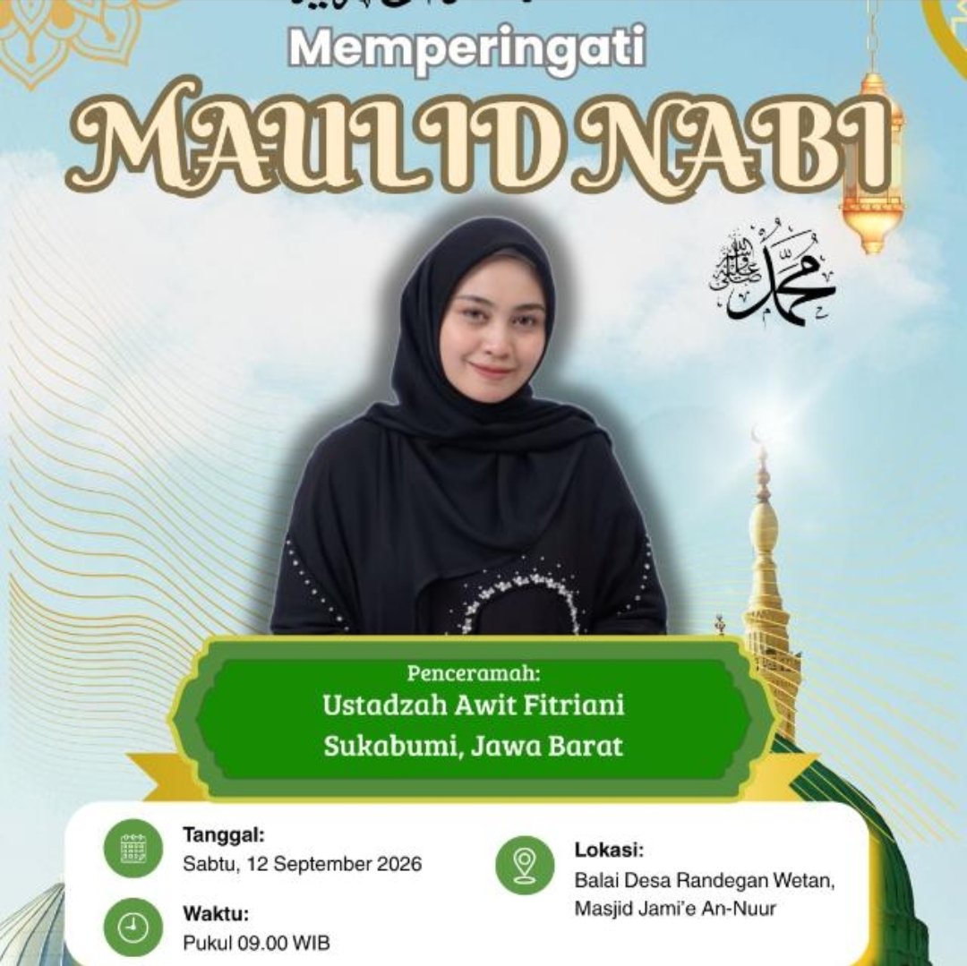 Poster Peringatan Hari Besar Islam (PHBI)